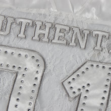 Load image into Gallery viewer, Printed loose casual street perspective sexy lace patchwork T-shirt short-sleeved top