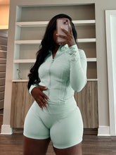 Load image into Gallery viewer, Sexy tight long-sleeved shorts two-piece suit