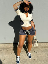 Load image into Gallery viewer, Slim Fit Double Top Sports Short Sleeve Shorts Set