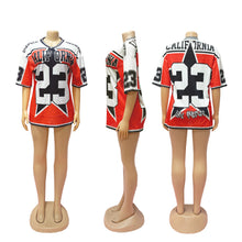 Load image into Gallery viewer, Retro Loose Casual T-shirt Contrast Color Sports Jersey