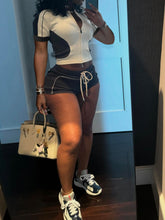 Load image into Gallery viewer, Slim Fit Double Top Sports Short Sleeve Shorts Set