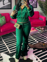 Load image into Gallery viewer, Solid color Waffle waist cinching long sleeved set AY3619