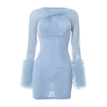 Load image into Gallery viewer, Cross-cut short skirt dress