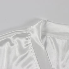 Load image into Gallery viewer, Printed loose casual street perspective sexy lace patchwork T-shirt short-sleeved top