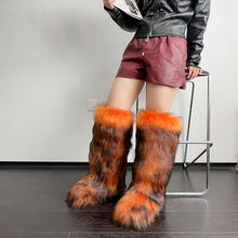 Load image into Gallery viewer, Fur high boots knee high snow boots HPSD326