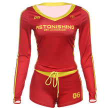 Load image into Gallery viewer, Printed Sexy V-Neck High Waist Leggings Set