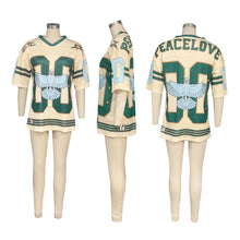 Load image into Gallery viewer, Retro Loose Casual T-shirt Contrast Color Sports Jersey