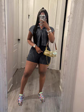 Load image into Gallery viewer, Two piece jumpsuit shorts suit