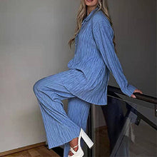 Load image into Gallery viewer, solid color drape pleated two-piece set AY3584