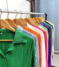 Load image into Gallery viewer, solid color drape pleated two-piece set AY3584