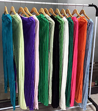 Load image into Gallery viewer, solid color drape pleated two-piece set AY3584