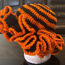 Load image into Gallery viewer, Adult lace beanie hat fashion and versatile ruffle pullover hat AE4147