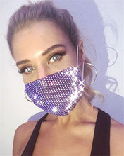 Load image into Gallery viewer, Fashion rhinestone decorative face mask(AE4103)
