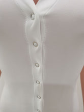 Load image into Gallery viewer, Women's single row button short sleeve hat Jumpsuit AY1937