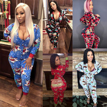 Load image into Gallery viewer, Hot Christmas fun print jumpsuit AY1337
