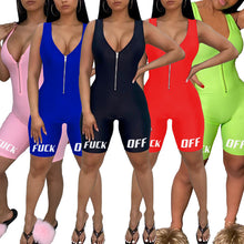 Load image into Gallery viewer, New sleeveless printed sports jumpsuit AY1086