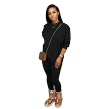 Load image into Gallery viewer, Solid color round neck thickened casual suit(AY1453)