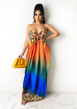 Load image into Gallery viewer, Casual loose print suspender Dress AY1936