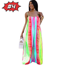 Load image into Gallery viewer, Printed large swing backless Jumpsuit AY1986