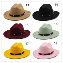 Load image into Gallery viewer, rivet felt jazz hat top hat(AE4037)