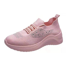 Load image into Gallery viewer, Hot sale flying woven rhinestone breathable sneakers