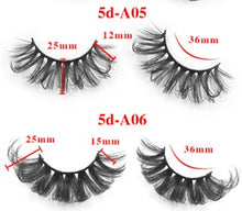 Load image into Gallery viewer, Five pairs set with extended false eyelashes