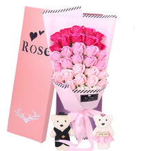 Load image into Gallery viewer, Valentine's Day gradient 33 roses bouquet gift box(AE4084)