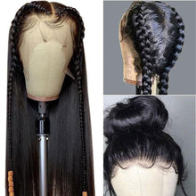 Load image into Gallery viewer, Human hair 150% natural color straight 13*4 lace wig(AH5051)