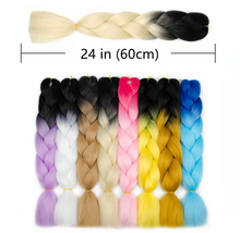 Load image into Gallery viewer, Hot sale gradient color synthetic big braid multi-color dirty braid(AH5053)
