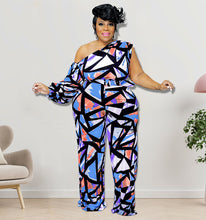 Load image into Gallery viewer, Plus size off shoulder print Bodysuit AY1890