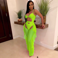 Load image into Gallery viewer, Sexy solid color mesh two-piece set(AY1807)
