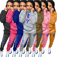 Load image into Gallery viewer, Cartoon letter printed sports suit(A11272)