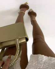 Load image into Gallery viewer, Fashion furry metal wind heels(HPSD178)