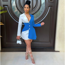 Load image into Gallery viewer, New block button shirt dress AY1145