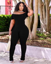 Load image into Gallery viewer, Slim solid color pit pattern jumpsuit AY1080