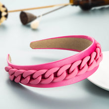 Load image into Gallery viewer, Fashion color chain macaron headband(AE4055)