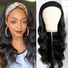 Load image into Gallery viewer, Human Hair Headband Natural Color Body Wave Wigs(AH5045)