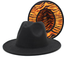Load image into Gallery viewer, Printed double-sided color matching jazz hat(AE4073)