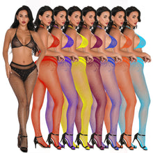 Load image into Gallery viewer, Hot sale shiny rhinestone sexy lingerie two-piece set(No panties)