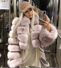 Load image into Gallery viewer, Hot sale lapel faux fur short coat(AY1356)