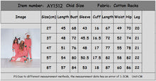 Load image into Gallery viewer, Christmas parent-child striped long sleeve suit(AY1512)