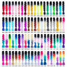 Load image into Gallery viewer, Hot sale gradient color synthetic big braid multi-color dirty braid(AH5053)