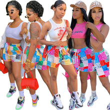 Load image into Gallery viewer, Printed casual shorts—only pants AY1154