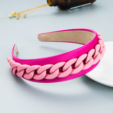 Load image into Gallery viewer, Fashion color chain macaron headband(AE4055)