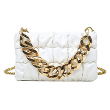 Load image into Gallery viewer, Fashion plaid thick chain portable small square bag(AB2060)