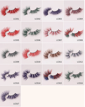Load image into Gallery viewer, Hot selling 25MM colored mink false eyelashes(A11113)