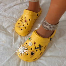 Load image into Gallery viewer, Explosive Rhinestone Hole Shoes Baotou Sandals(HPSD099)