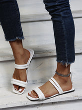 Load image into Gallery viewer, Hot sale flat square toe two-wear sandals