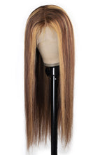 Load image into Gallery viewer, Human hair P4/27 T-shaped lace straight Lace wig(AH5037)