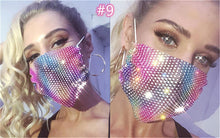 Load image into Gallery viewer, Fashion rhinestone decorative face mask(AE4103)